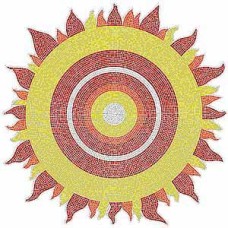 Antik güneş Cam Mozaik Deseni
